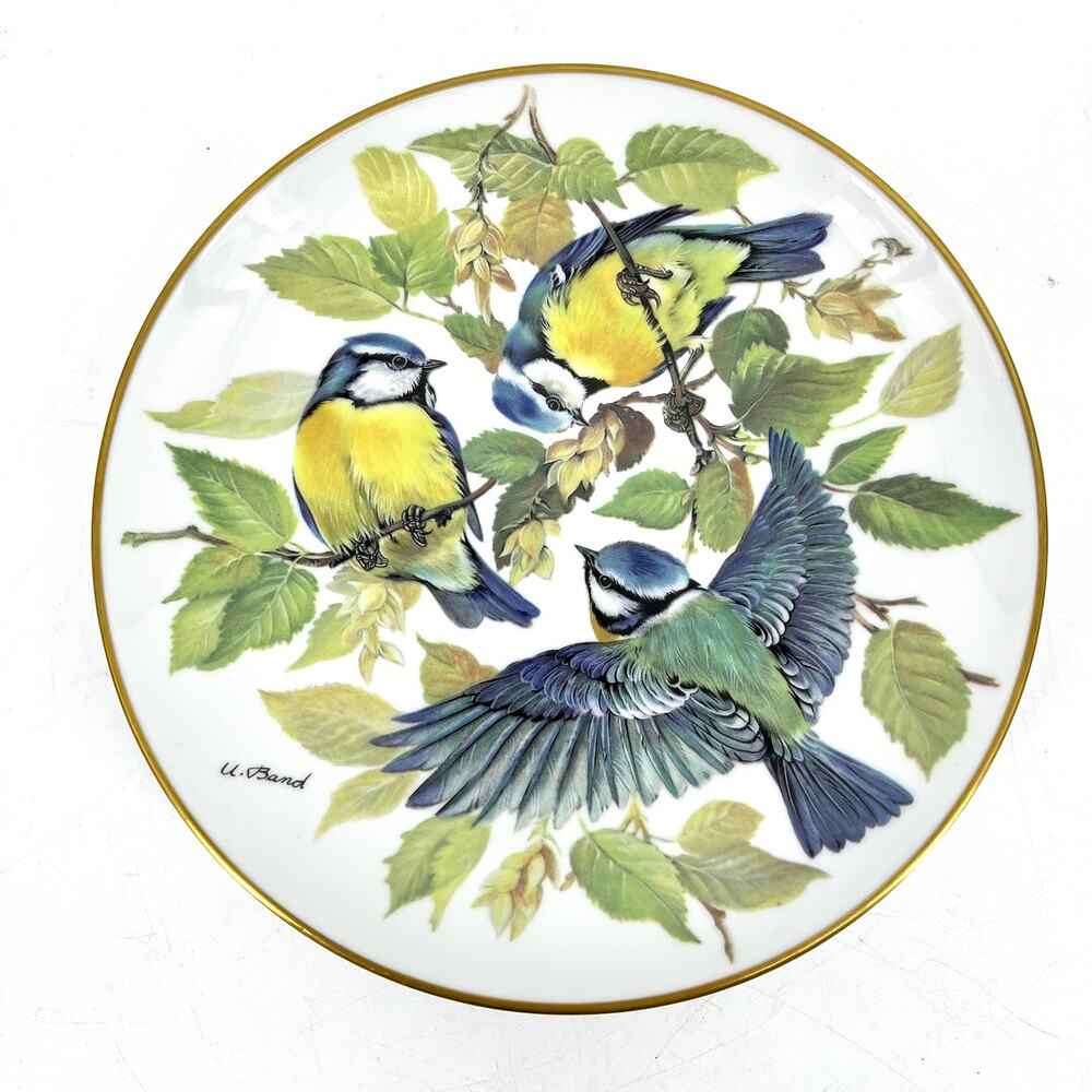 1985 Alt Tirschenreuth Germany Blaumeise Bird WWF Collector‎ Plate certificate